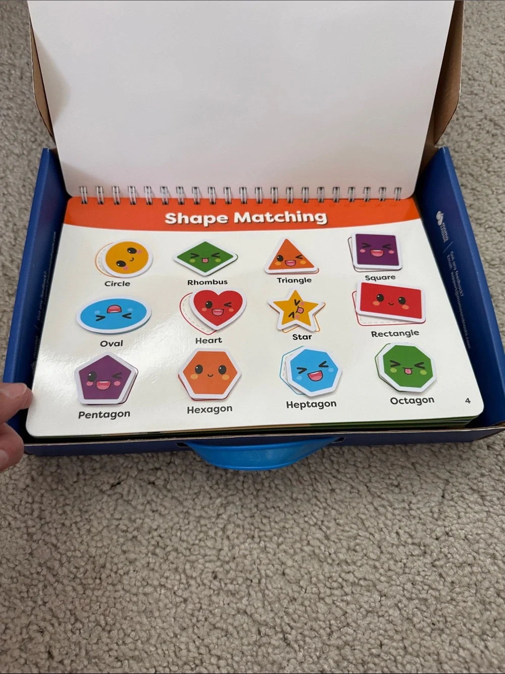 Busy Book Montessori Method Activity Book for Kids - Blue